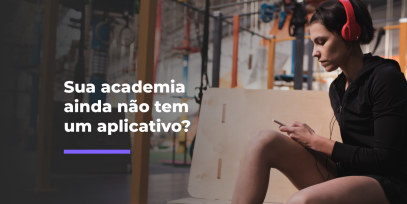 Aplicativo de academia mostrando treino e evolução do aluno no celular.